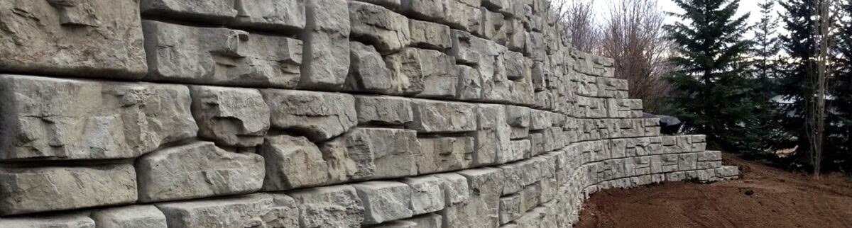 Redirock concrete wall