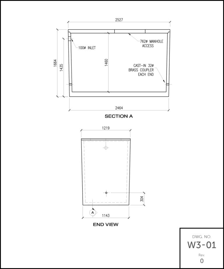 M 700 Septic Holding Tank | Westcon Precast Alberta